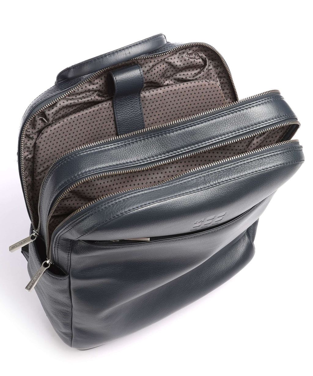 Moleskine Classic Leather Backpack sapphire blue