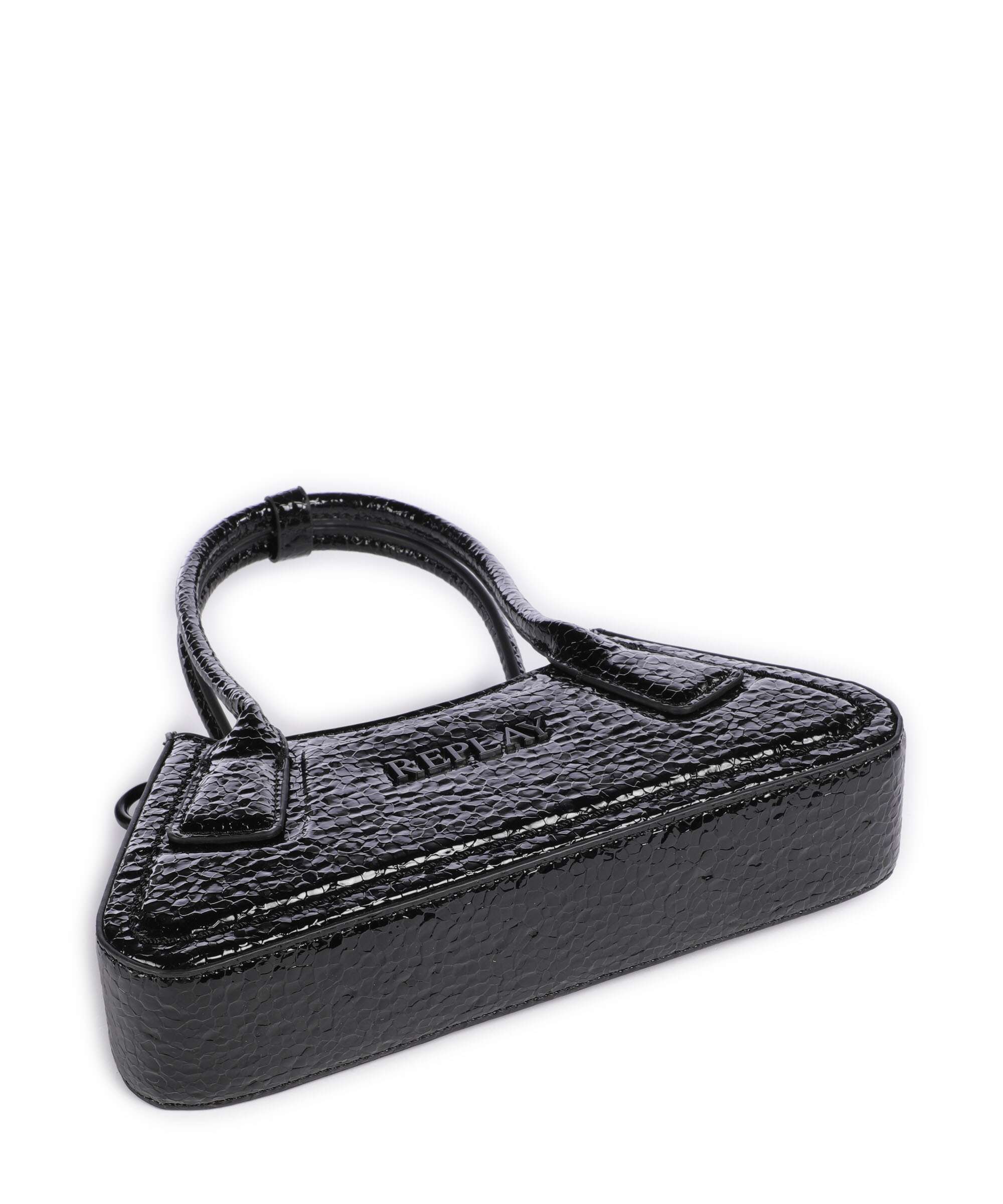 Replay Shoulder bag shiny black
