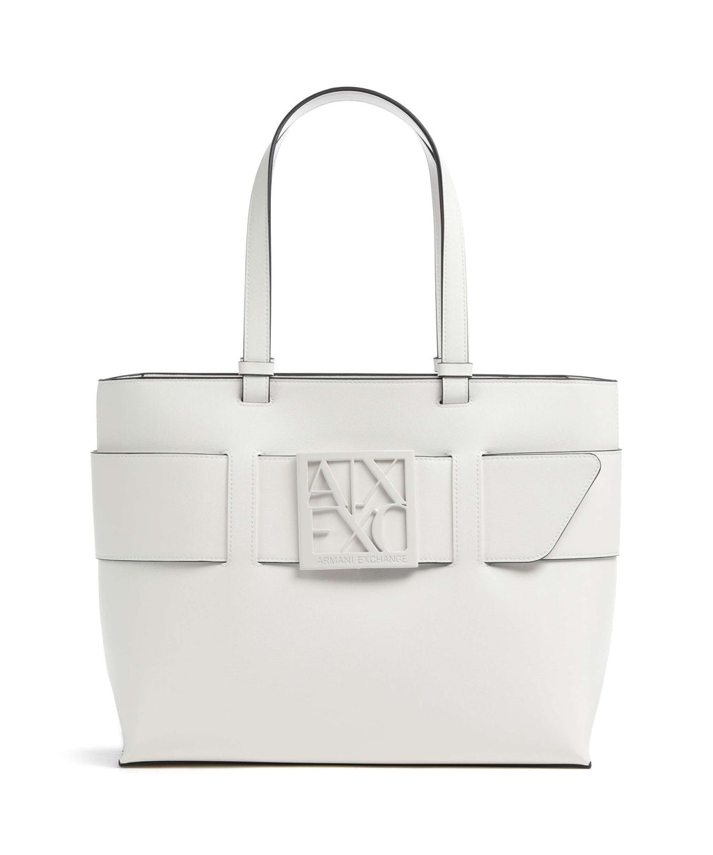 Armani Exchange Susie S Tote bag optical white