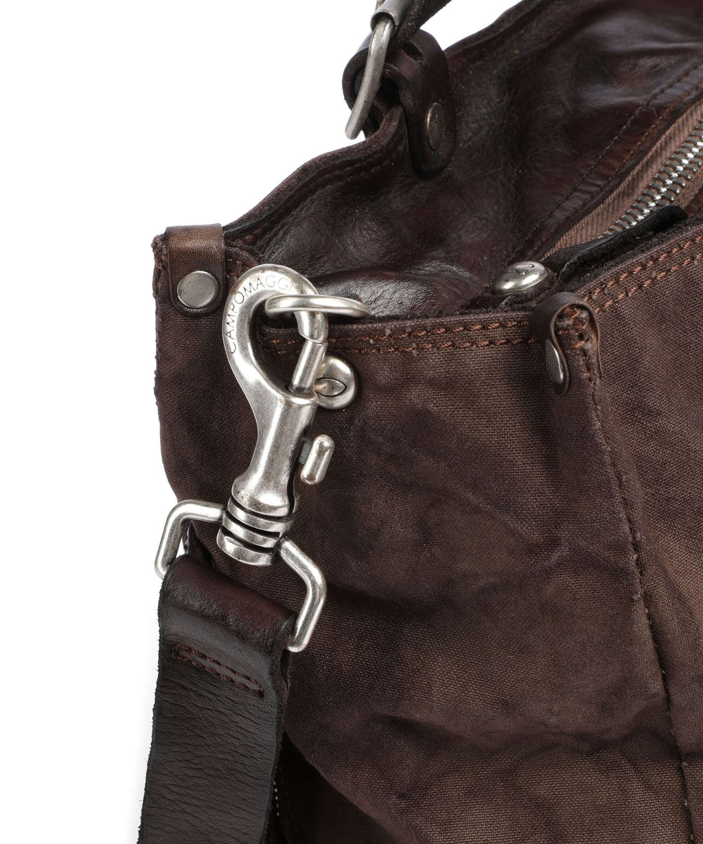 Campomaggi Tote bag verde militare/moro