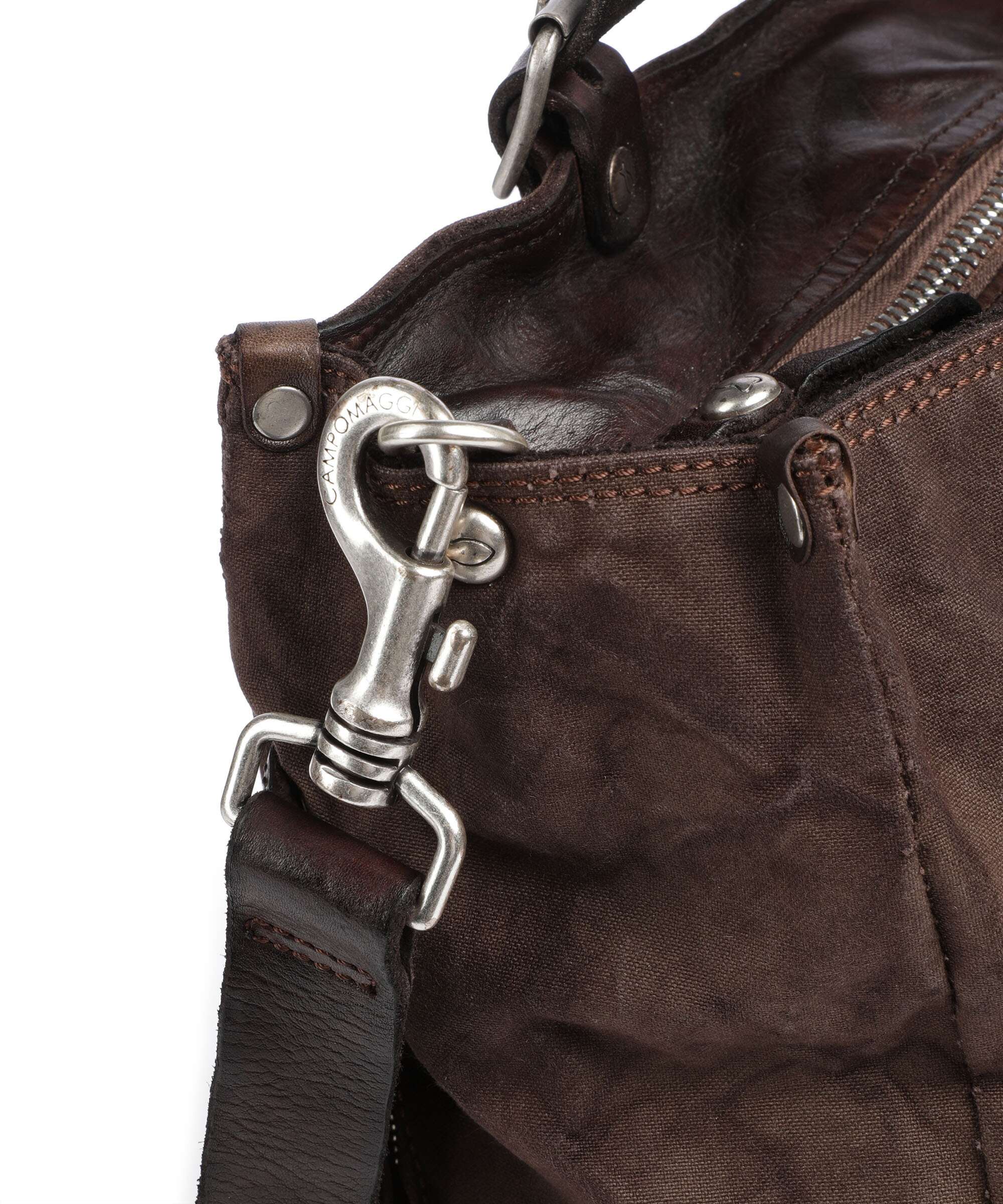 Campomaggi Tote bag verde militare/moro