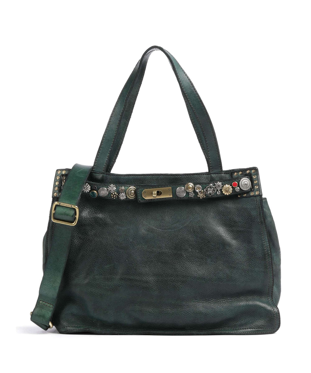 Campomaggi Shoulder bag green bottle
