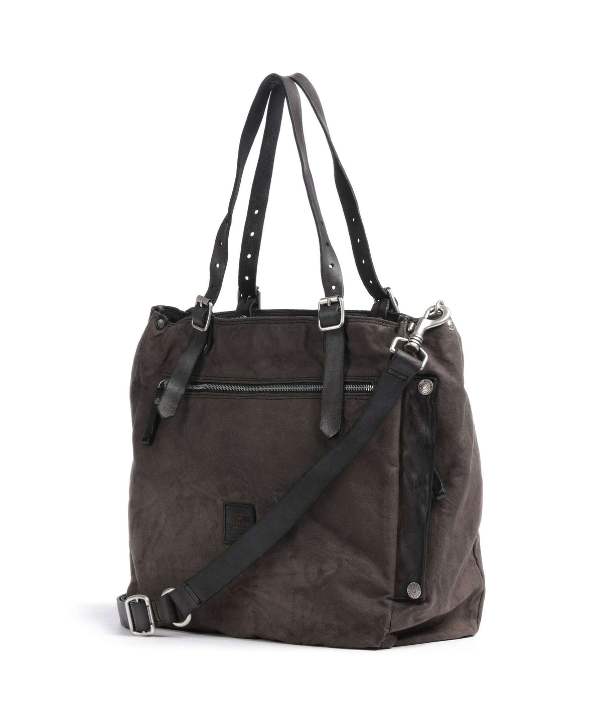 Campomaggi Tote bag verde militare/grigio