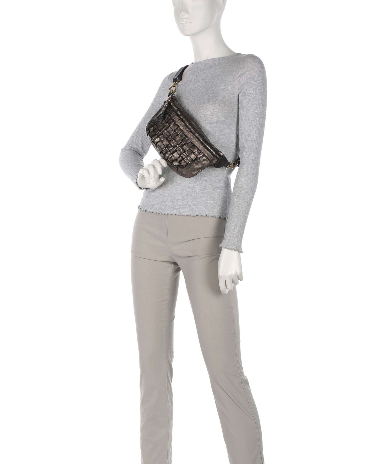 Campomaggi Fanny pack lead grey