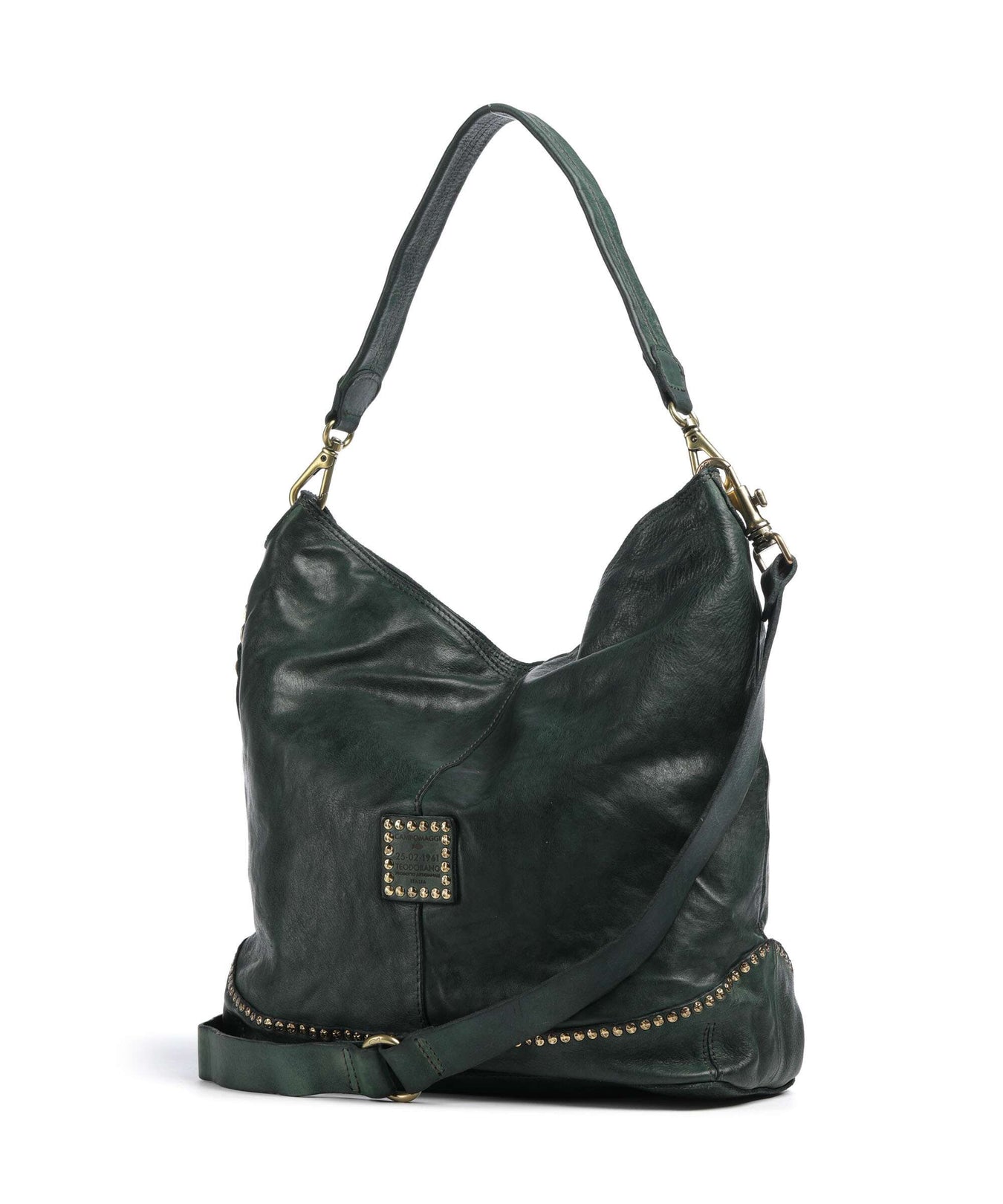 Campomaggi Hobo bag green bottle