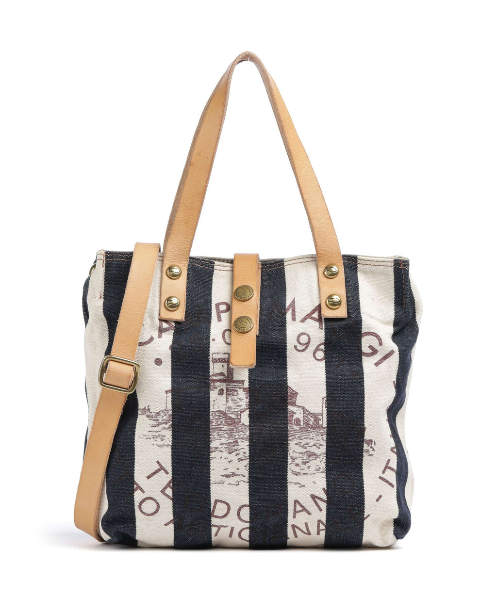 Campomaggi Tote bag blue/beige