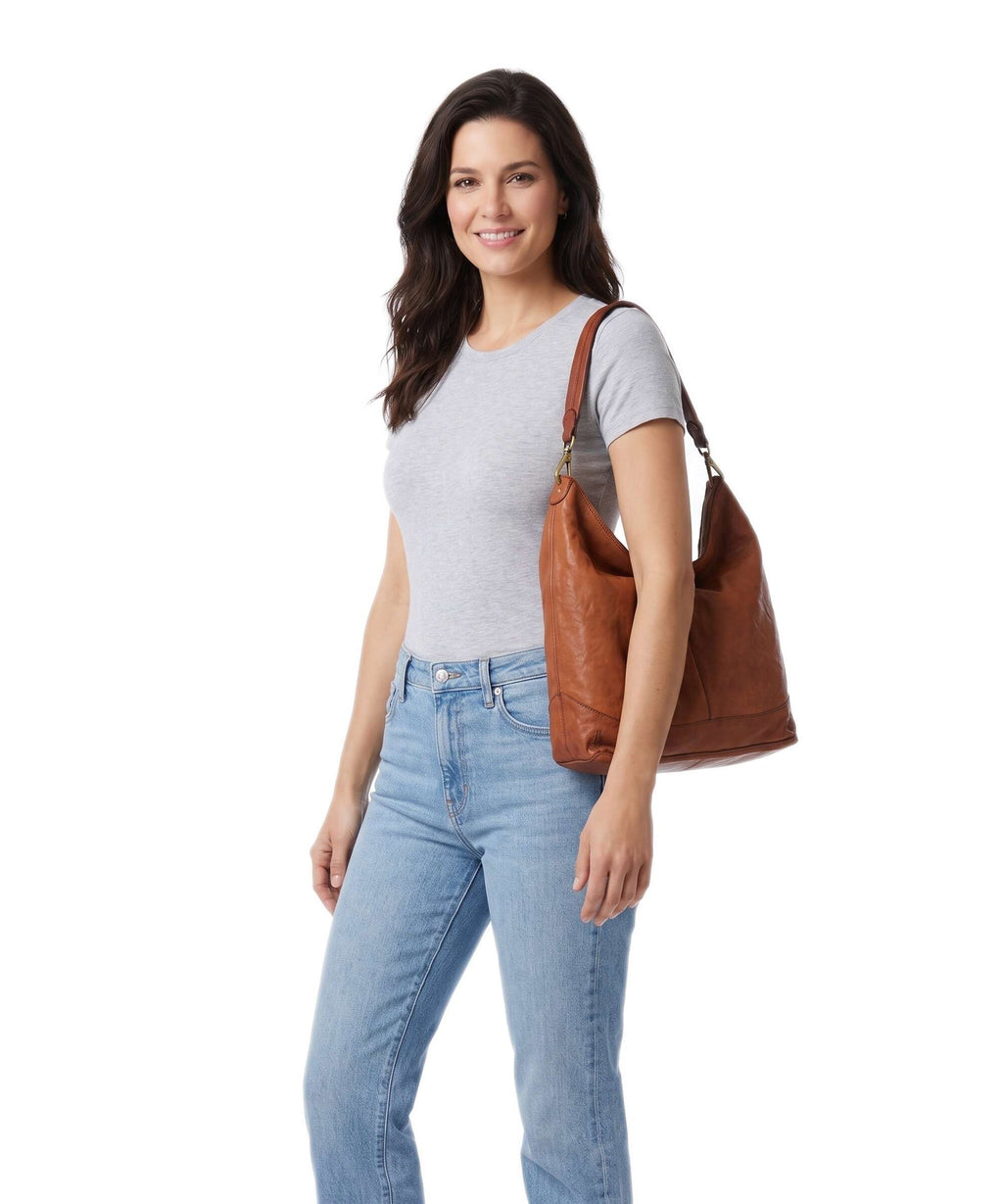 Campomaggi Hobo bag cognac