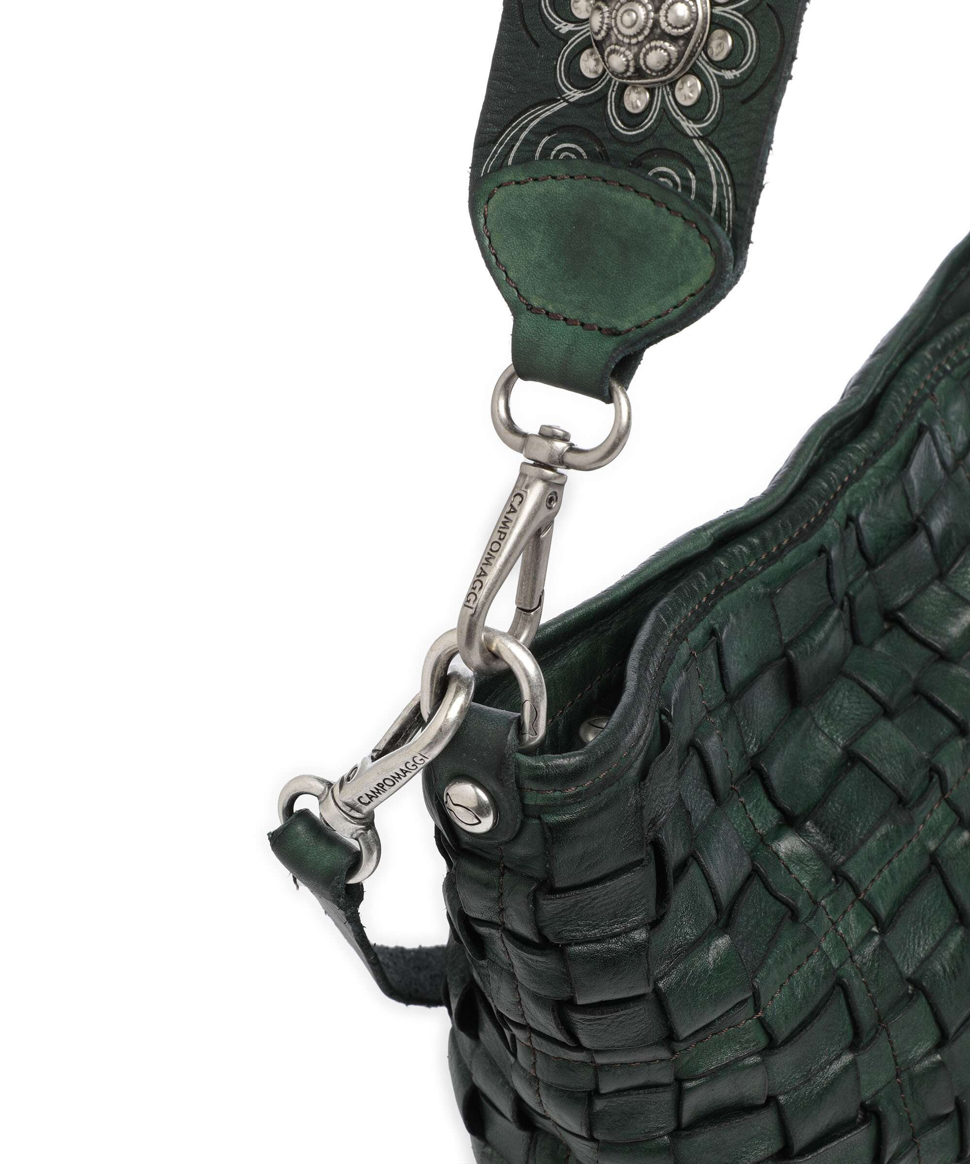 Campomaggi Hobo bag green bottle