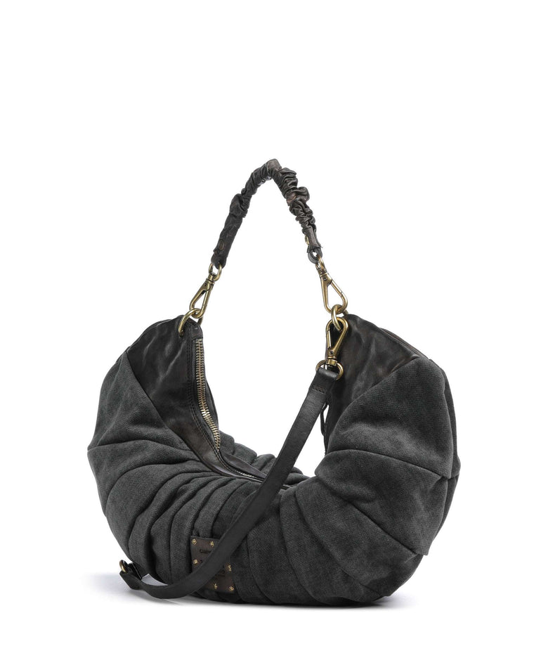 Campomaggi Hobo bag grey/dark grey