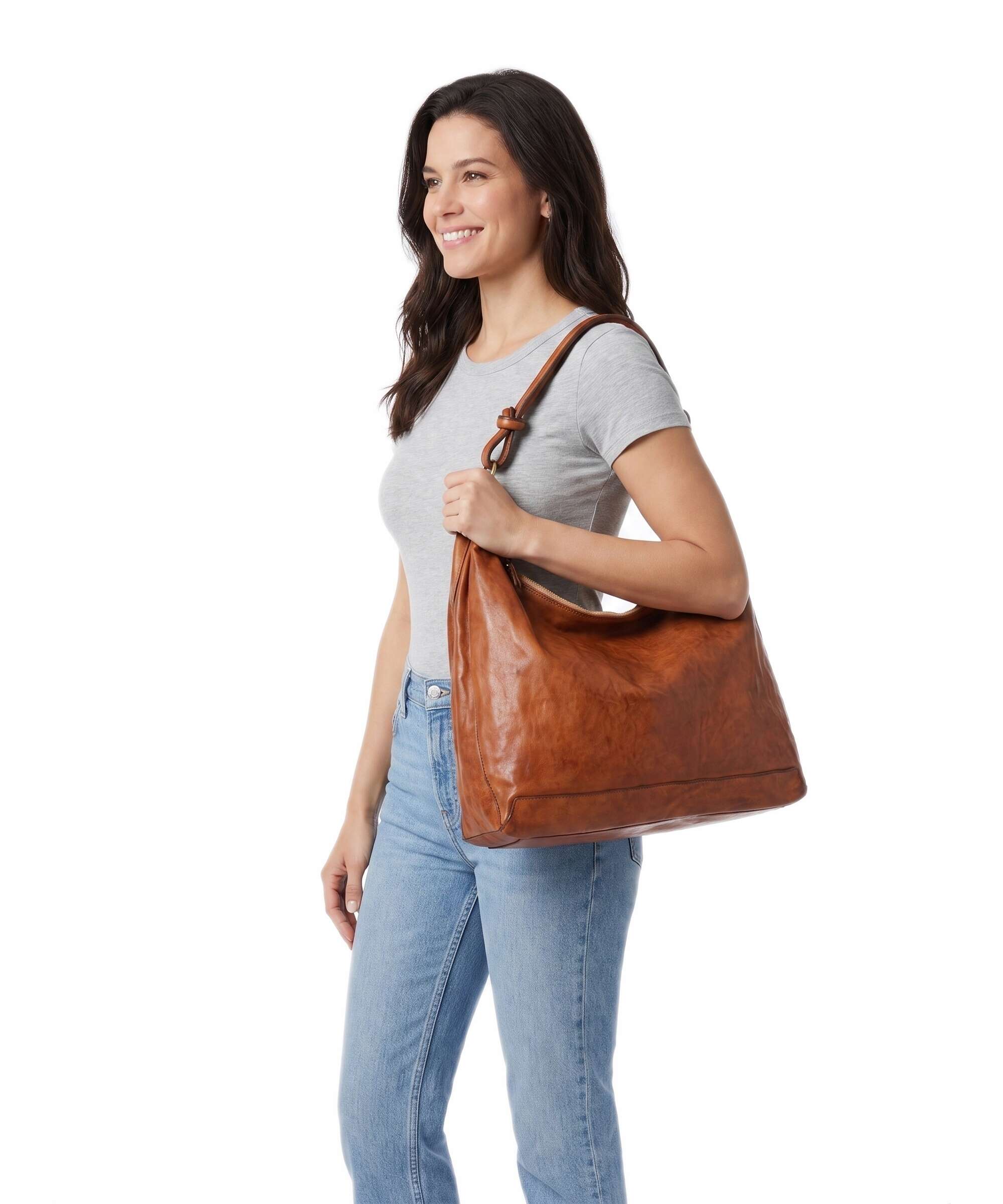 Campomaggi Hobo bag cognac