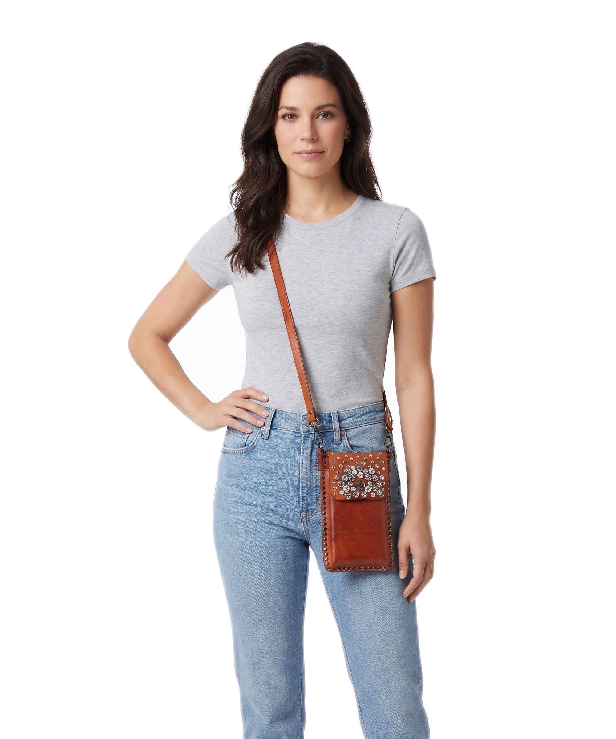 Campomaggi Phone bag cognac