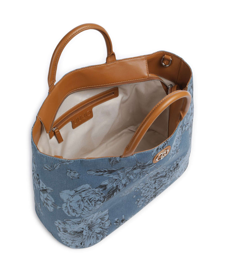 Liu Jo Sira L Handbag denim flowers