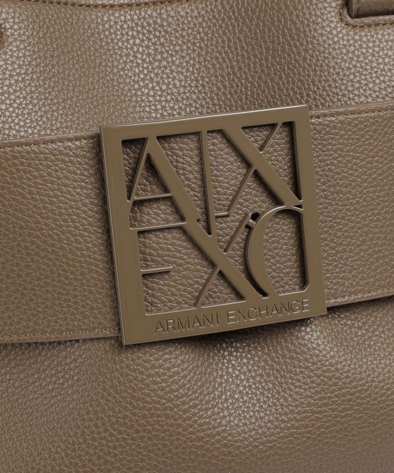 Armani Exchange Susie Soft Tote bag dark taupe