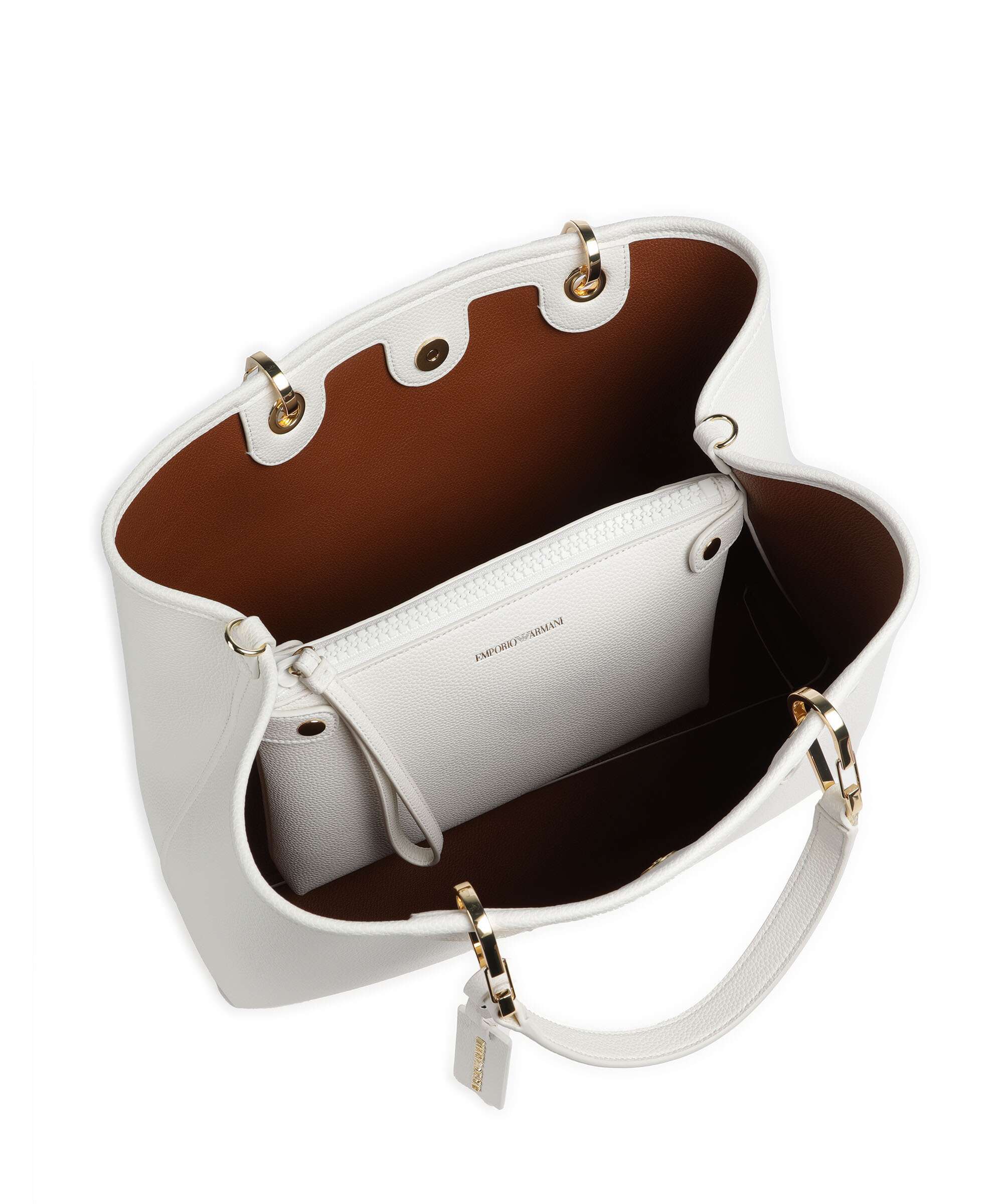 Emporio Armani My EA M Handbag bianco/cuoio