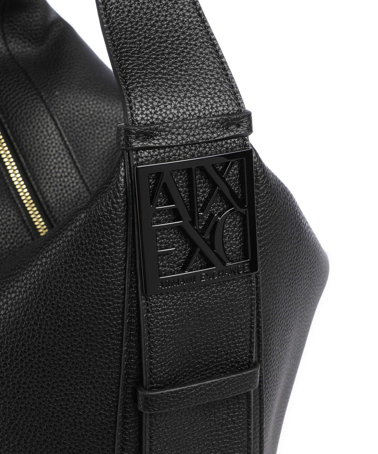 Armani Exchange Susie L Hobo bag black