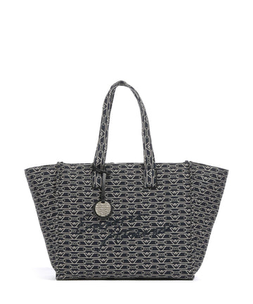 Emporio Armani La Gio Tote bag blu/ecru