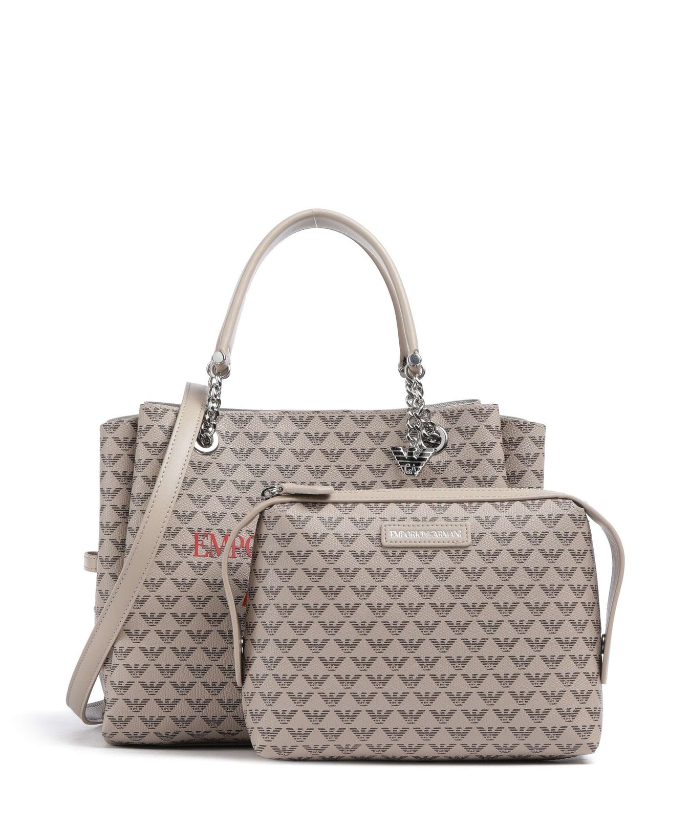 Emporio Armani Annie Handbag ecru/moro/rosso