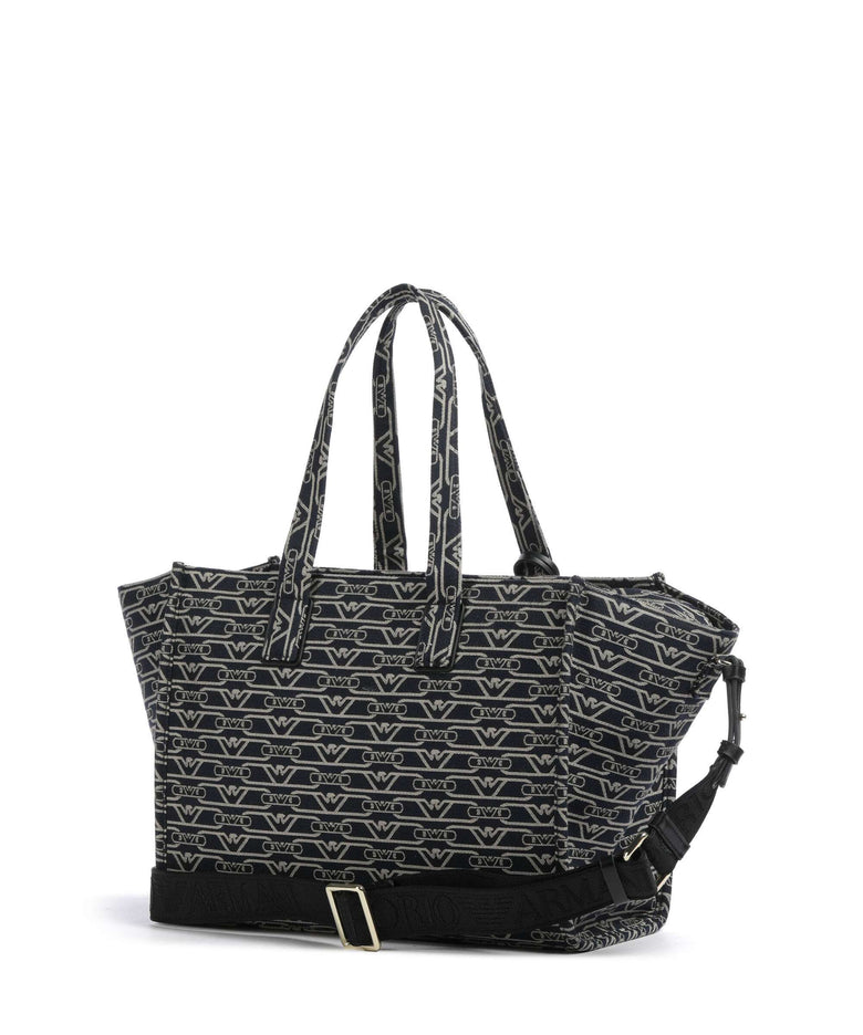 Emporio Armani La Gio Tote bag blu/ecru