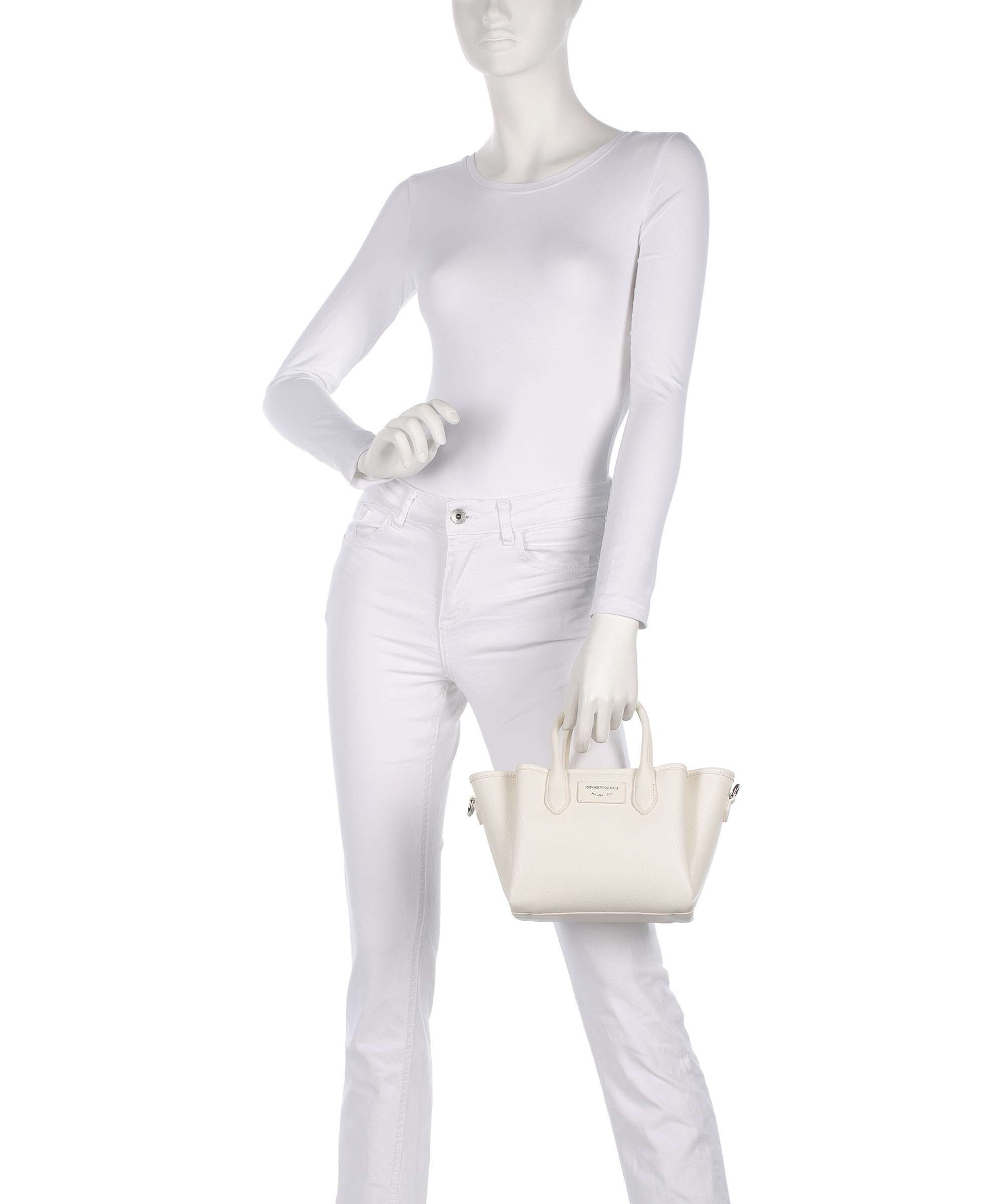 Emporio Armani Odette Handbag bianco/taupe