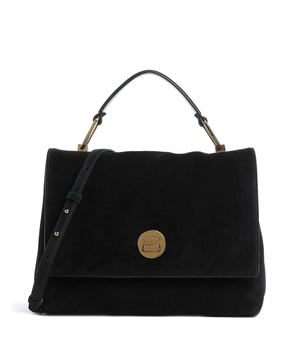Coccinelle Liya Suede Handbag noir