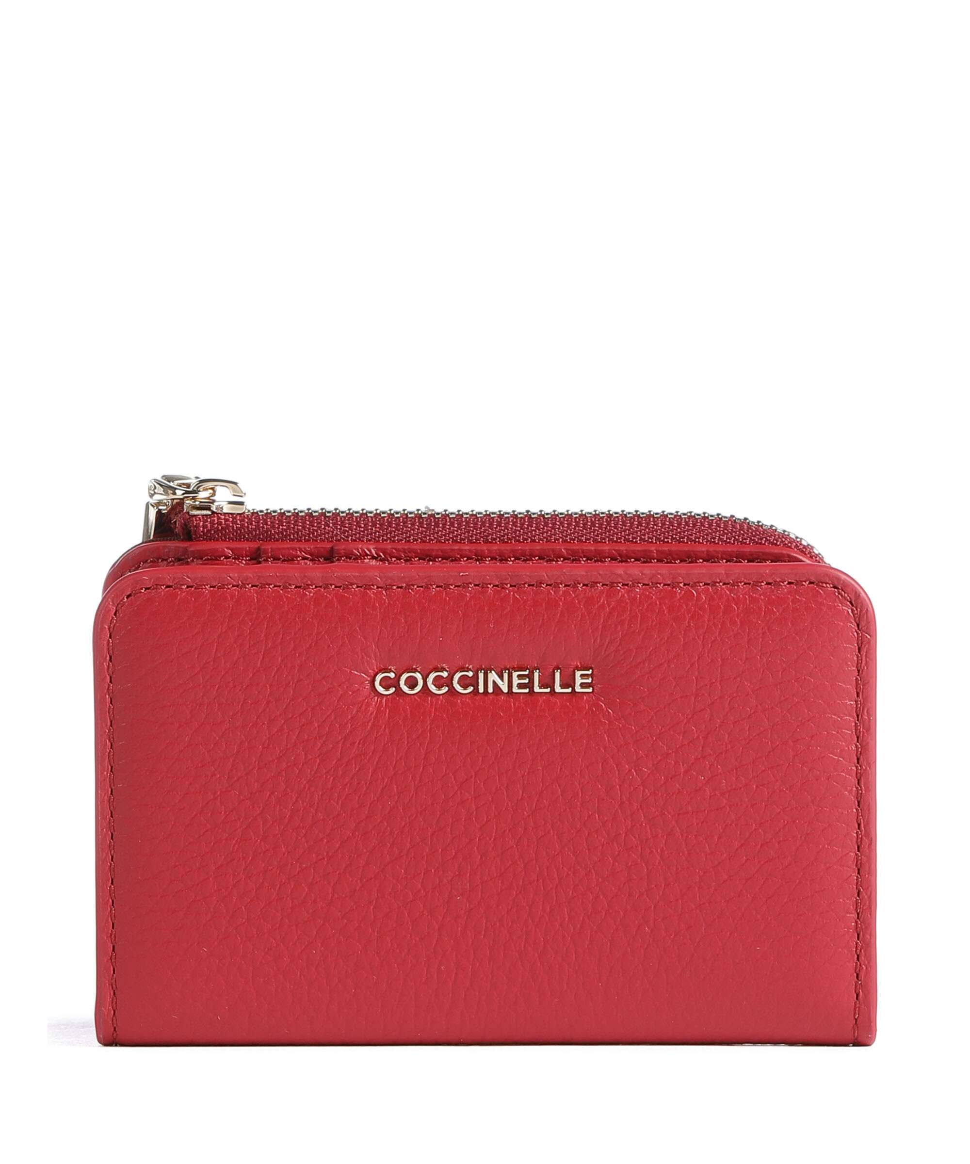 Coccinelle Metallic Soft Wallet ruby