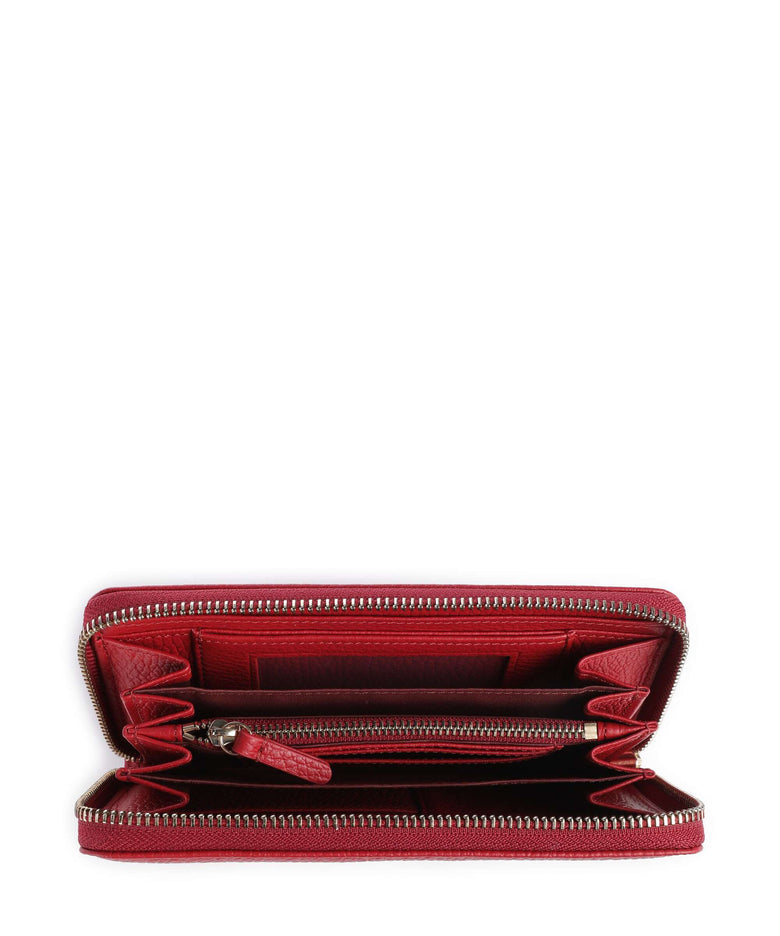Coccinelle Metallic Soft Wallet ruby