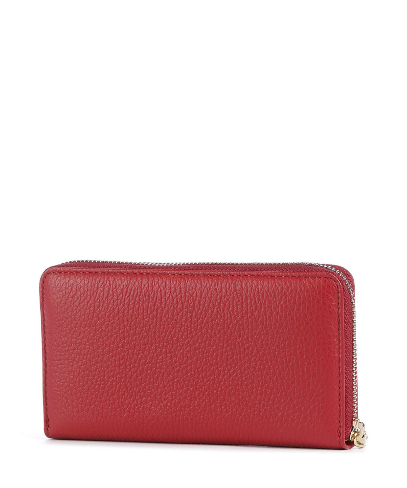 Coccinelle Metallic Soft Wallet ruby