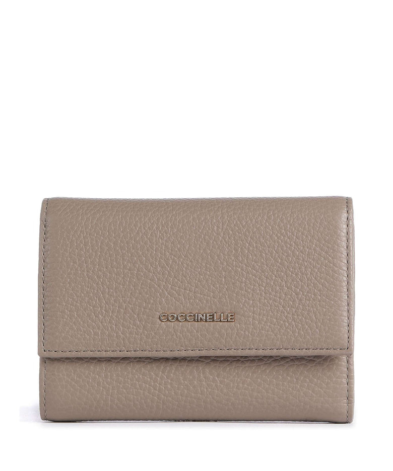Coccinelle Metallic Soft RFID Wallet warm taupe