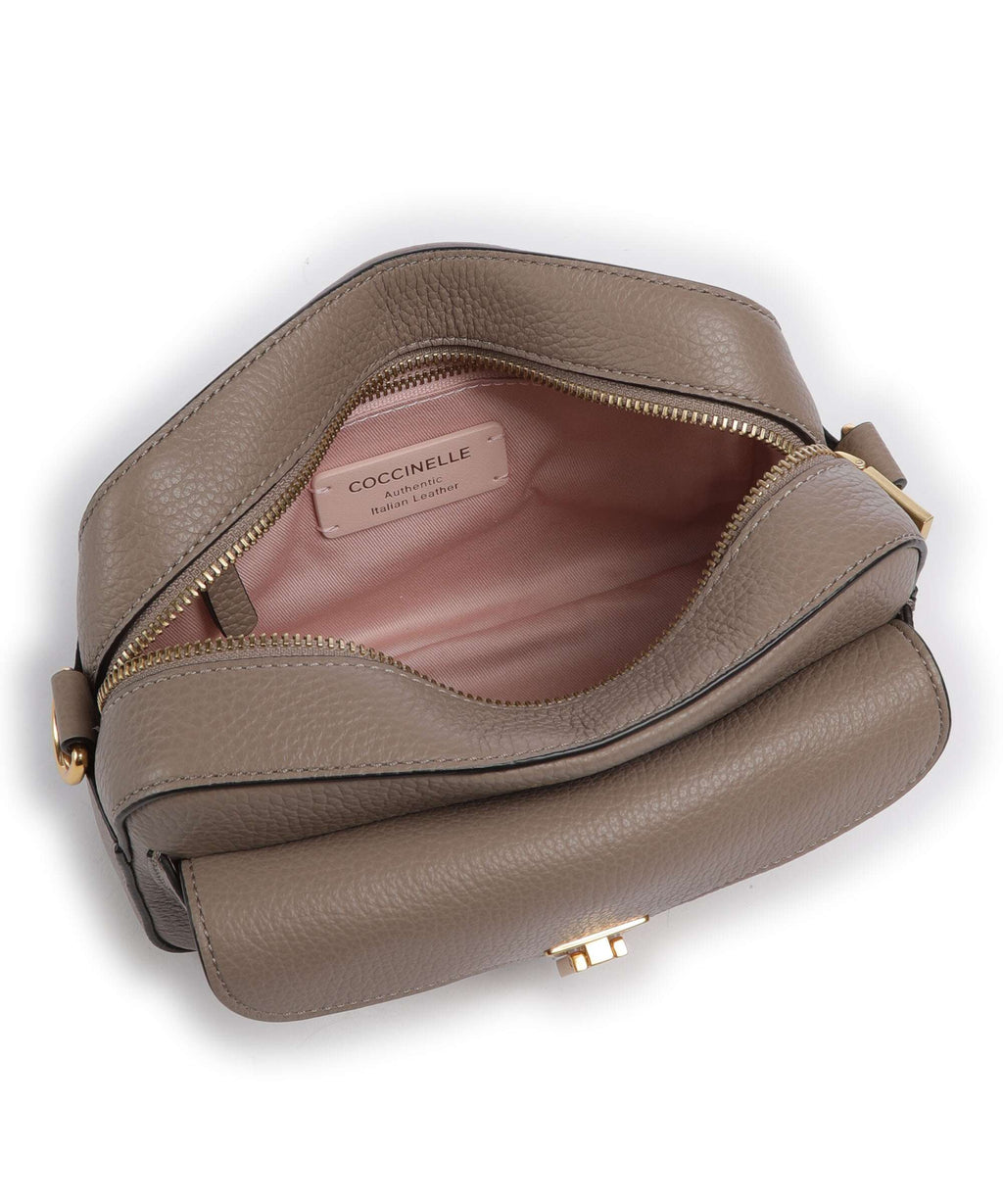 Coccinelle Beat Soft Ribbon Crossbody bag warm taupe