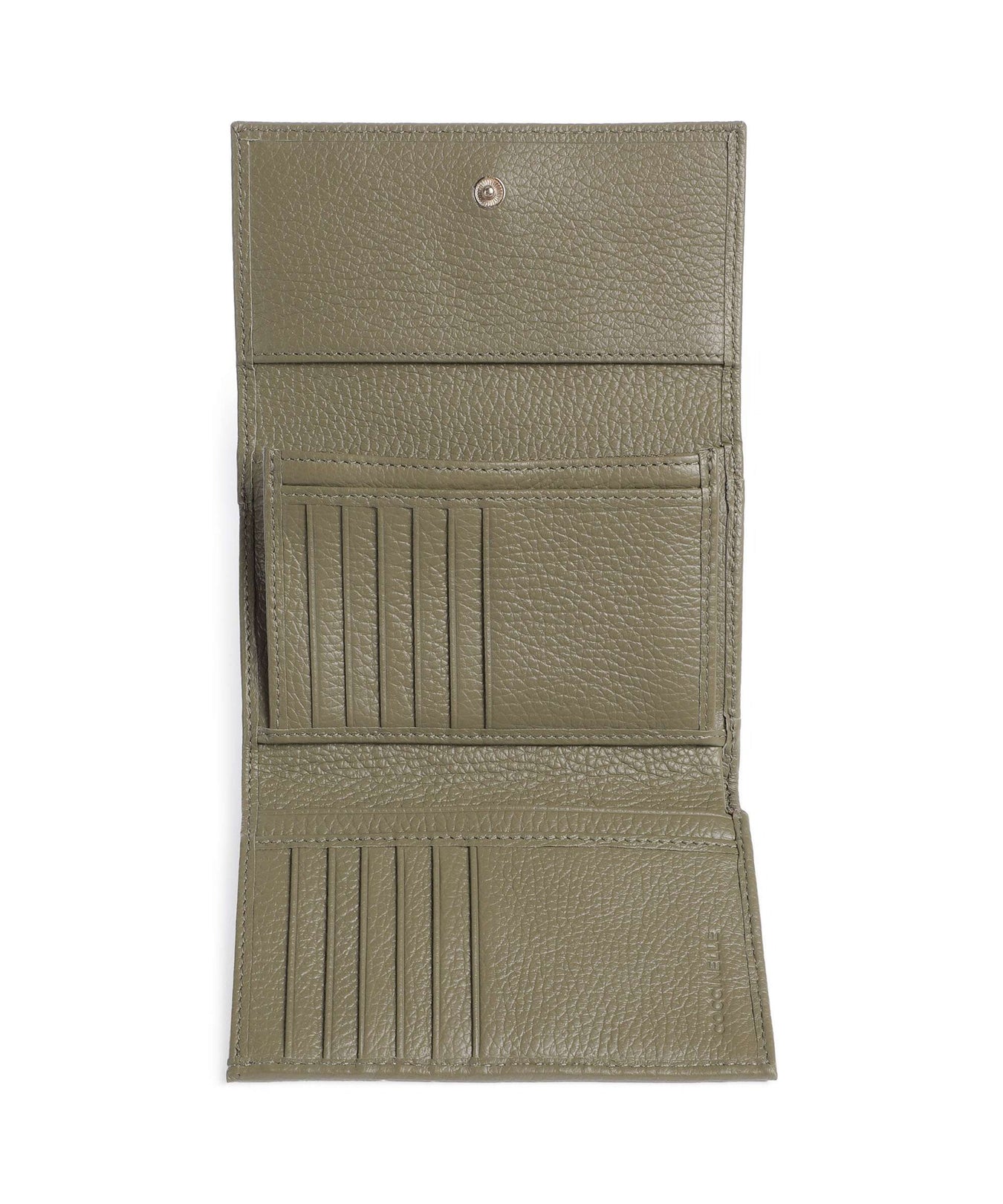 Coccinelle Metallic Soft RFID Wallet laurel green