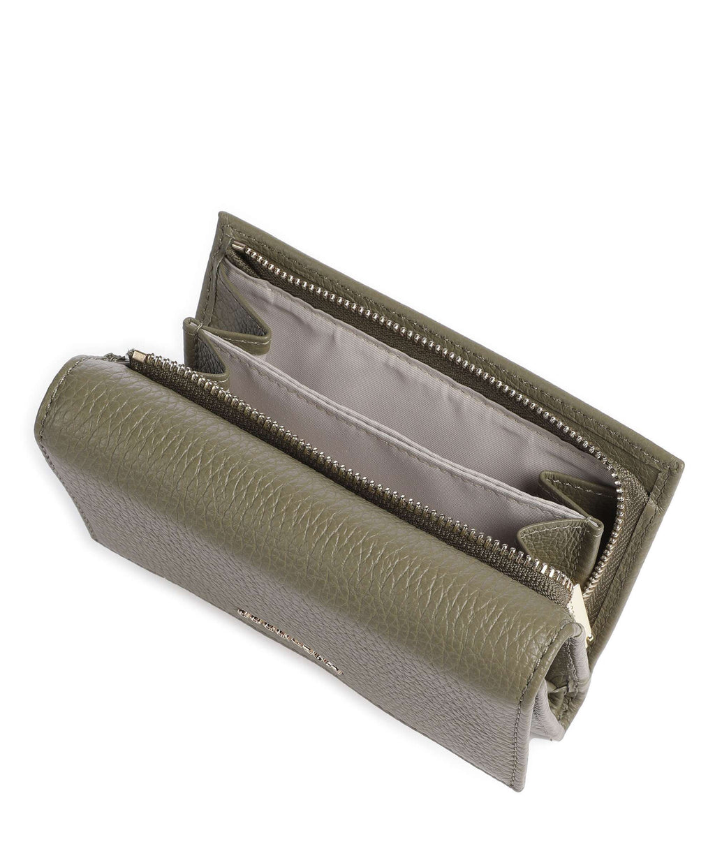 Coccinelle Metallic Soft RFID Wallet laurel green