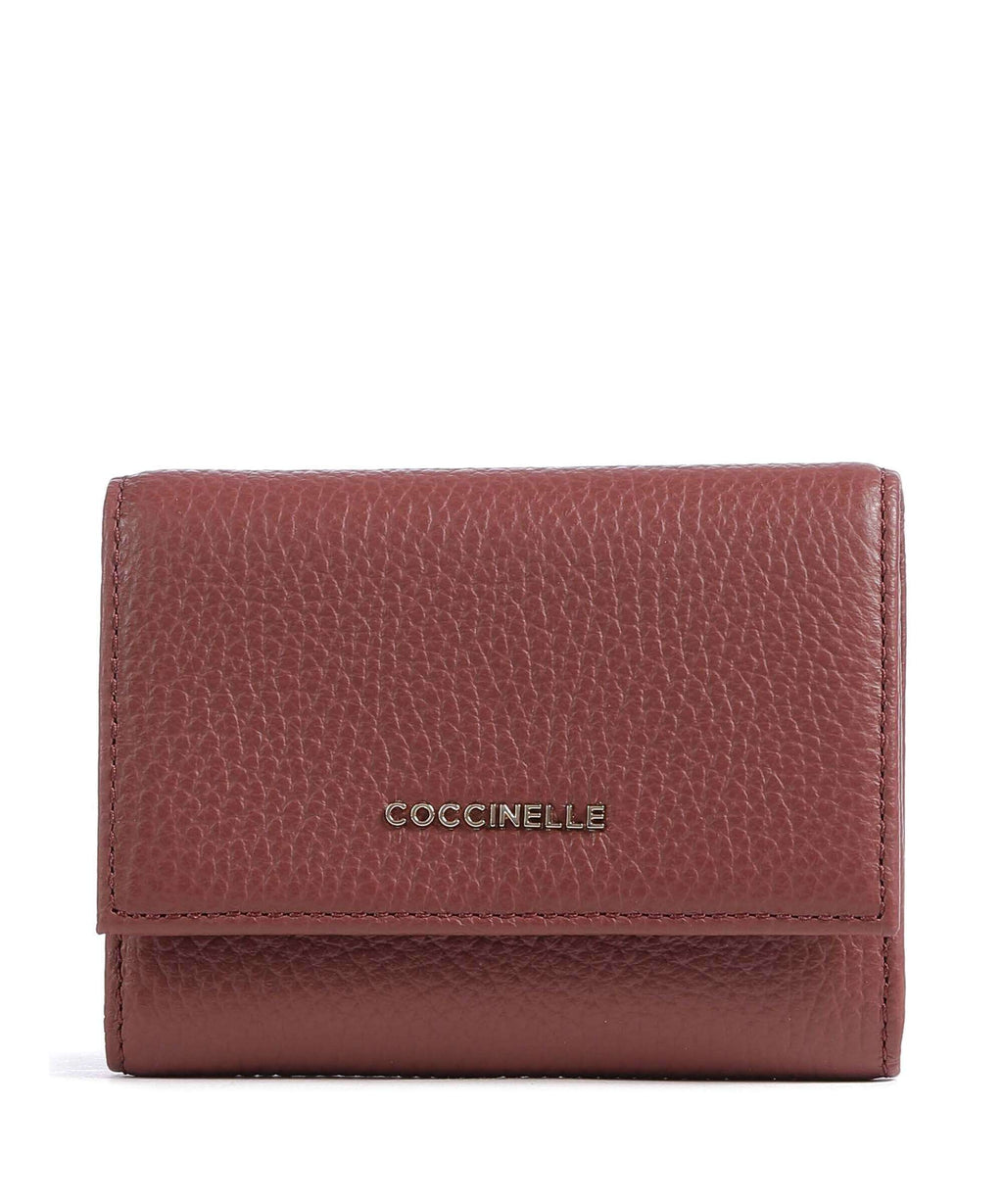 Coccinelle Metallic Soft RFID Wallet brandy