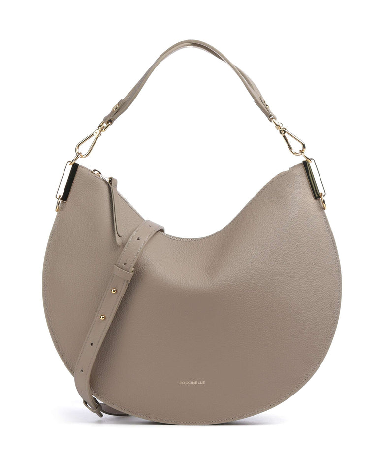 Coccinelle Sunup Hobo bag warm taupe/rosette
