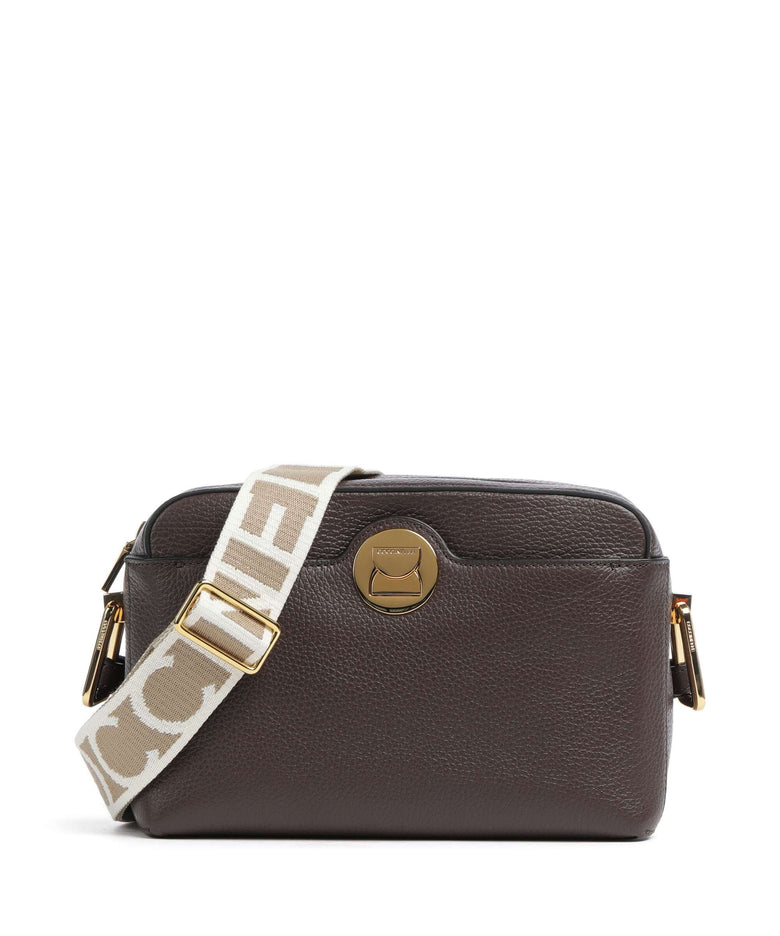 Coccinelle Liya Signature Crossbody bag fondant brown