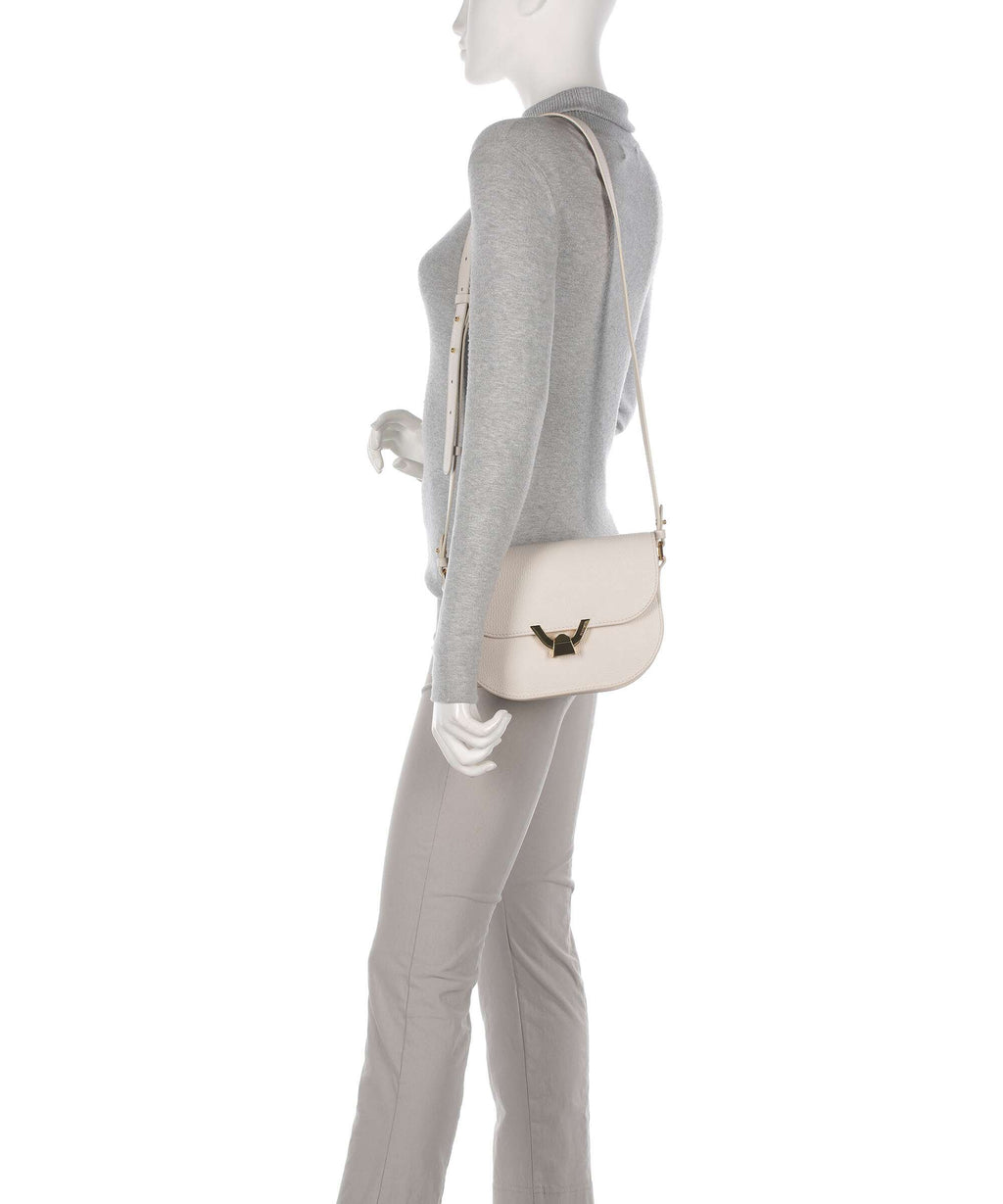 Coccinelle Dew Crossbody bag lambskin white