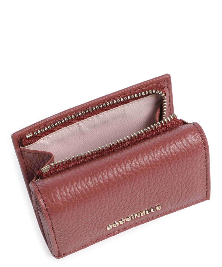 Coccinelle Metallic Soft Wallet brandy