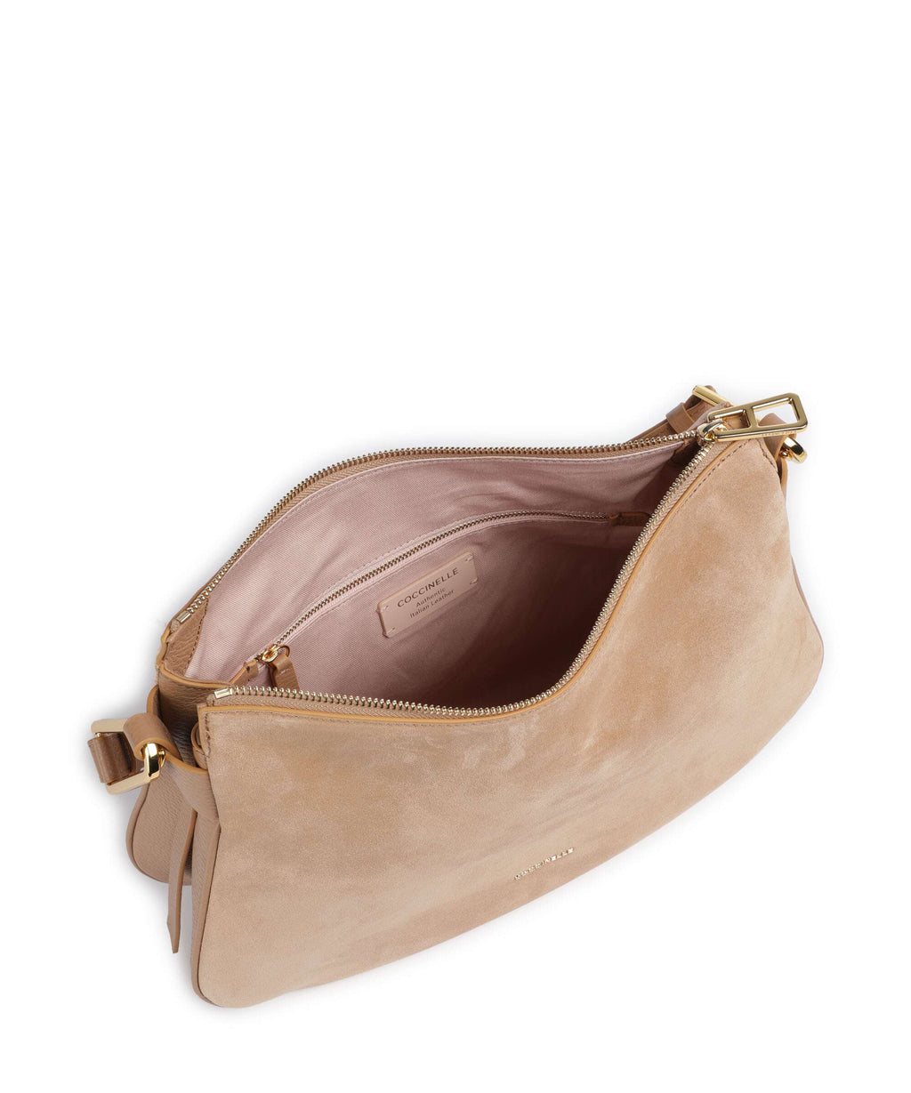 Coccinelle Magie Suede Hobo bag skin
