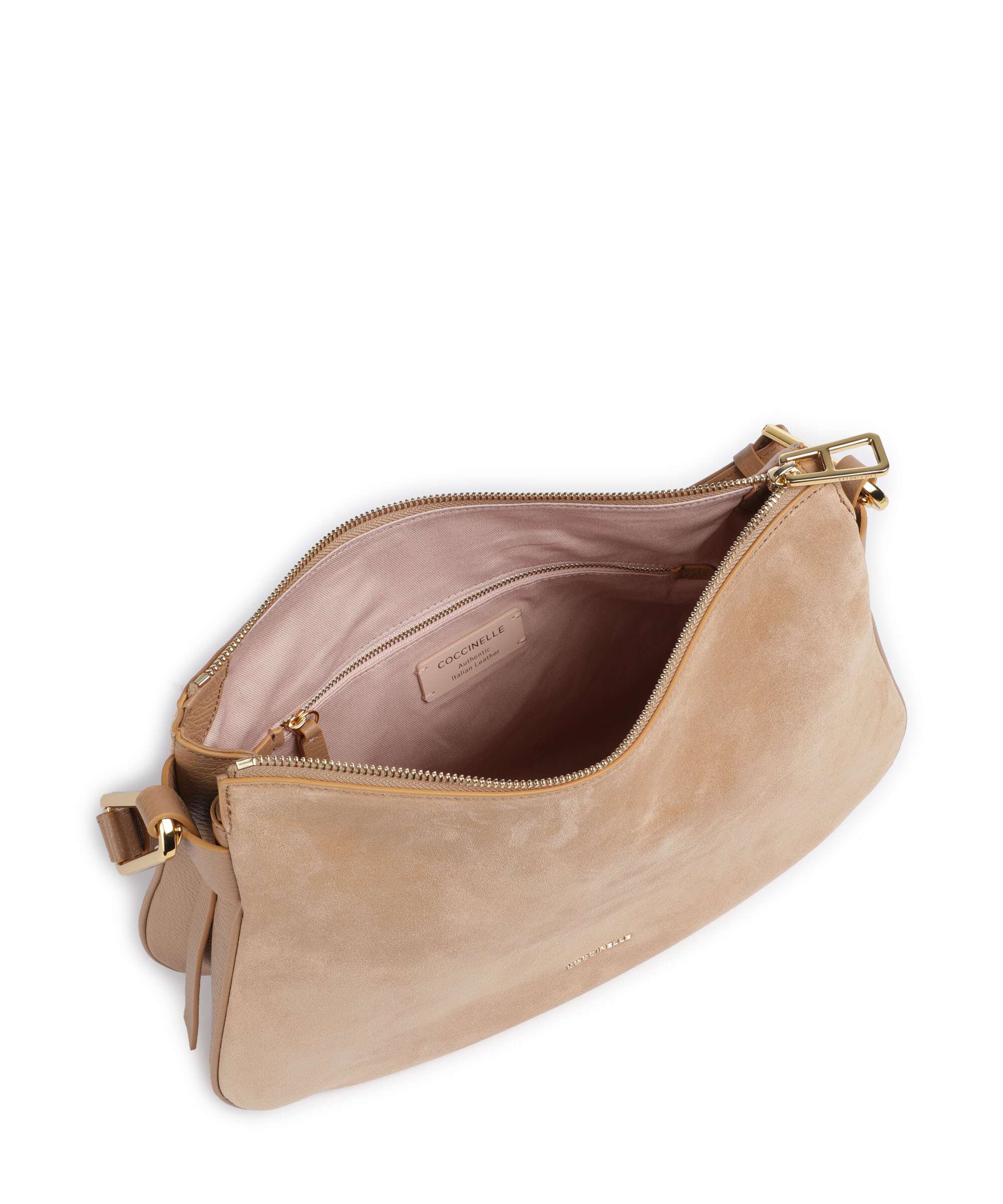 Coccinelle Magie Suede Hobo bag skin