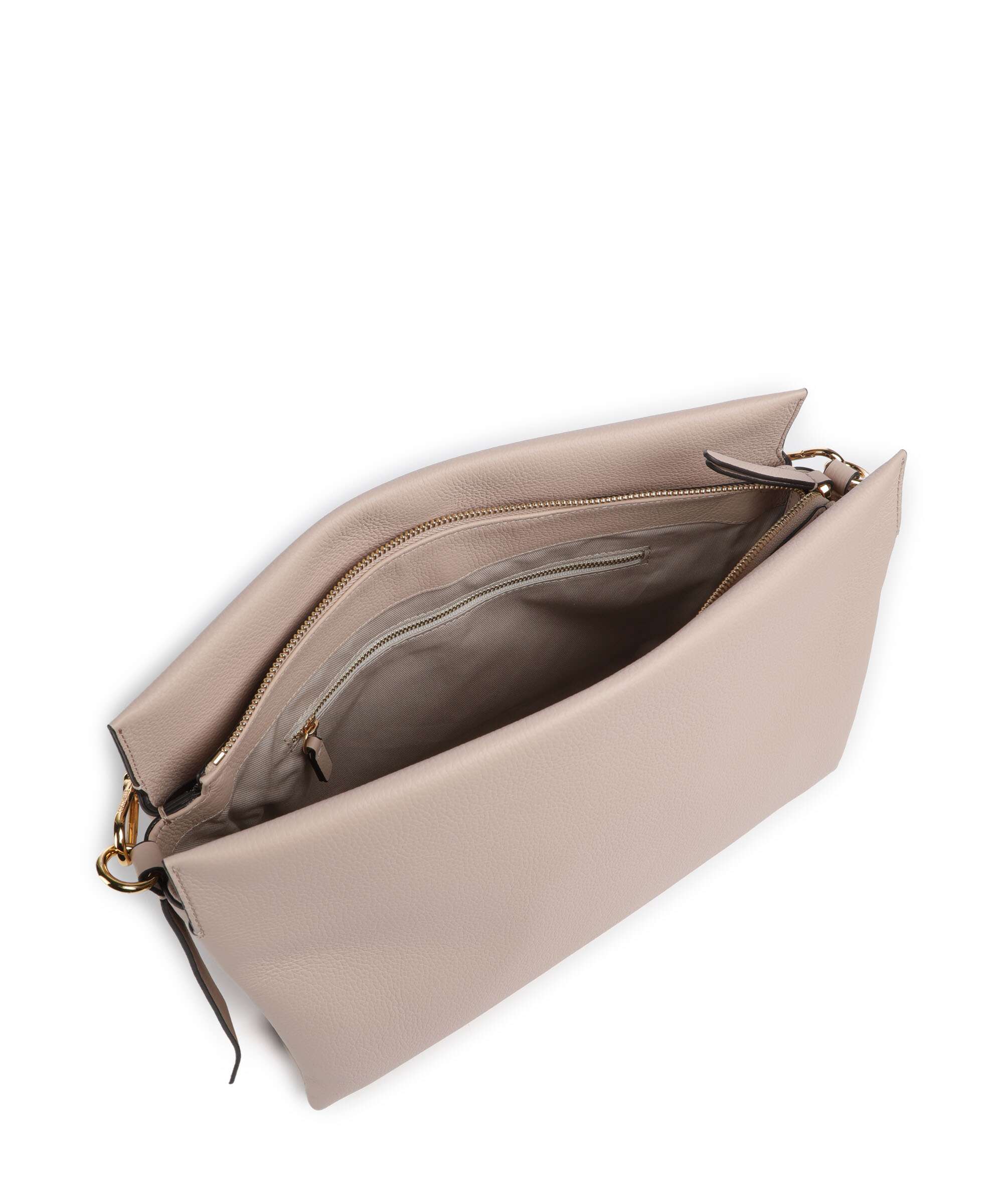 Coccinelle Boheme Grana Double Hobo bag rosette/warm taupe