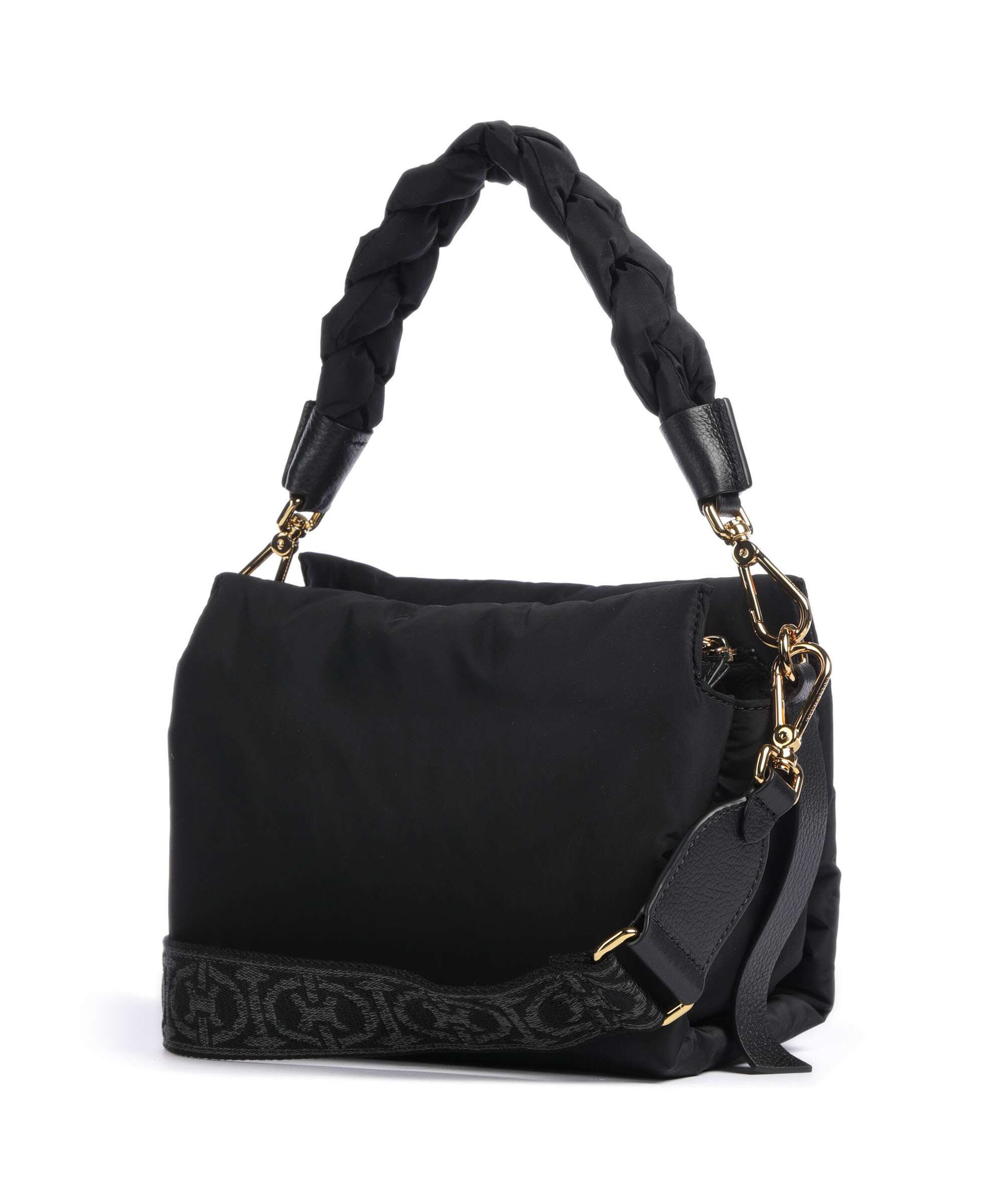 Coccinelle Boheme Puffy Nylon Handbag noir
