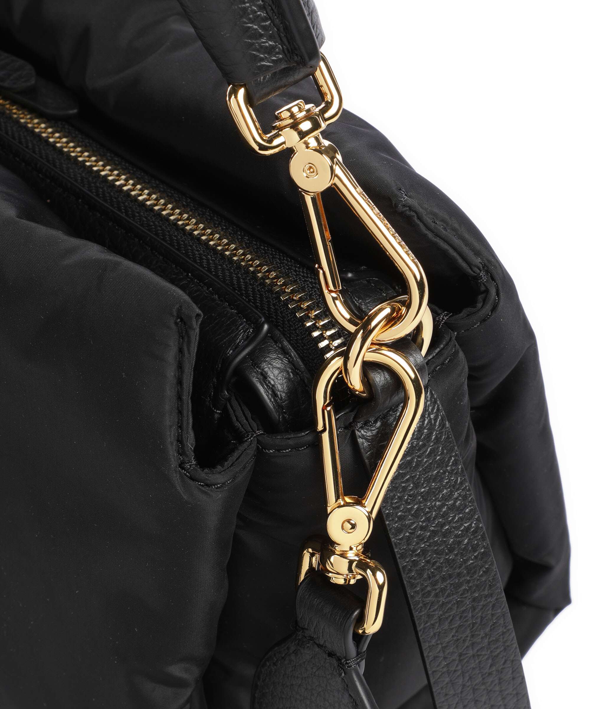 Coccinelle Boheme Puffy Nylon Handbag noir