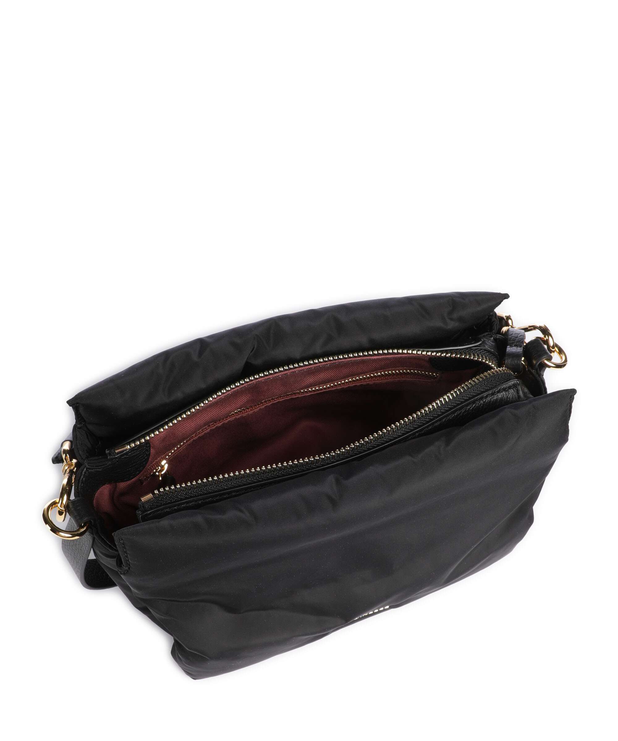 Coccinelle Boheme Puffy Nylon Handbag noir