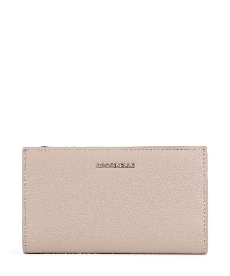 Coccinelle Metallic Soft Wallet rosette