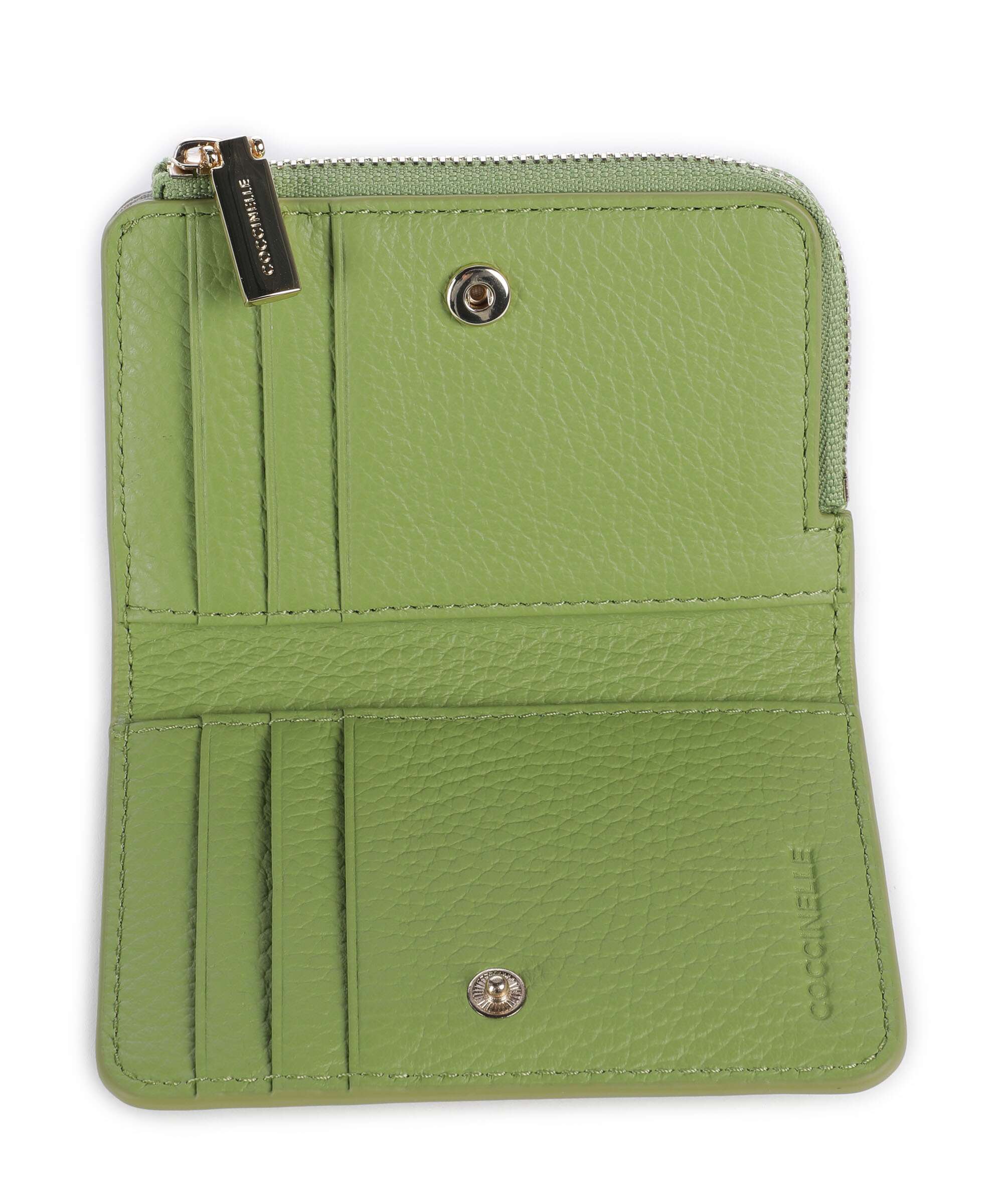 Coccinelle Metallic Soft Wallet guacamole