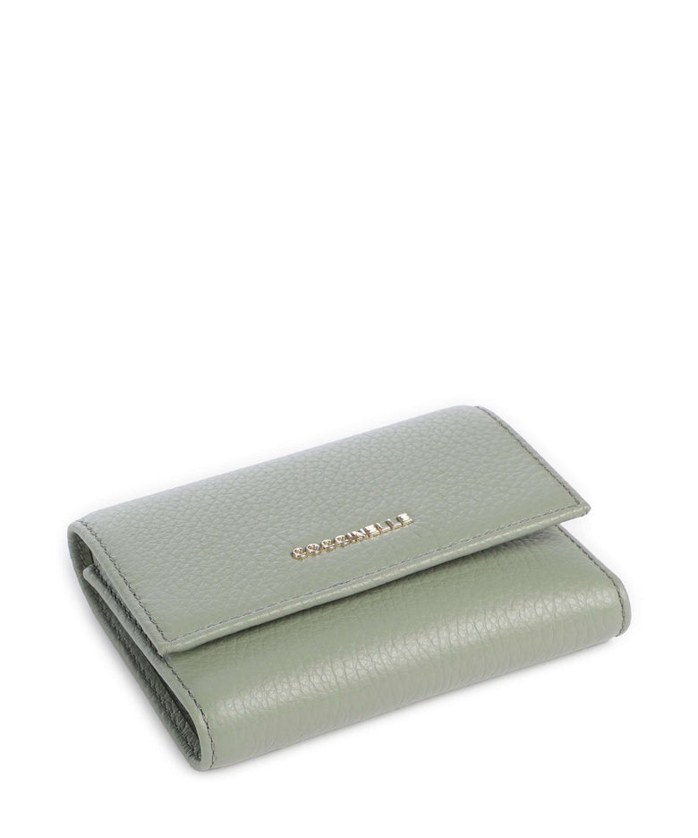 Coccinelle Metallic Soft RFID Wallet greenery