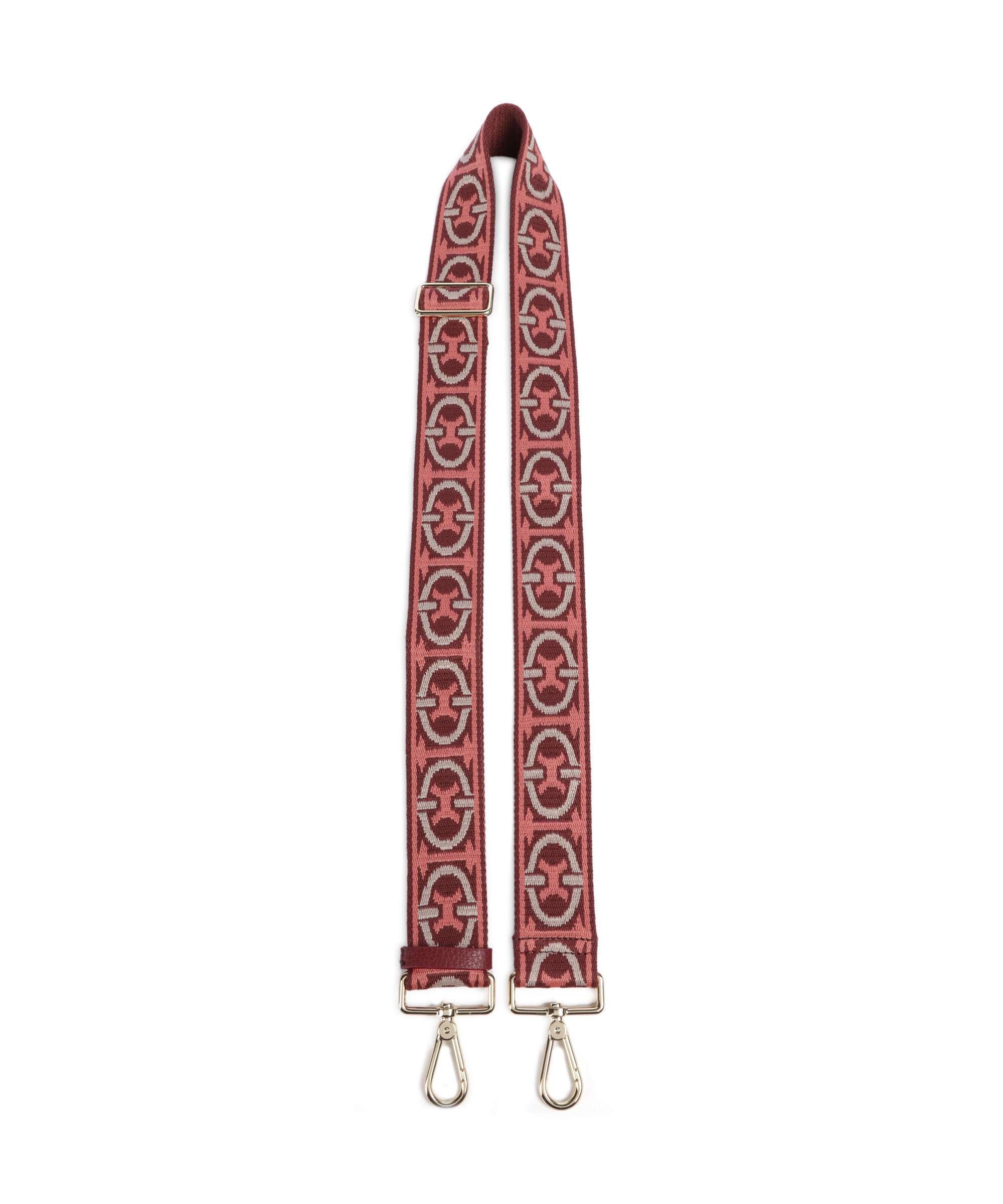 Coccinelle Nastro Monogram Tricolor Bag strap pink/rib