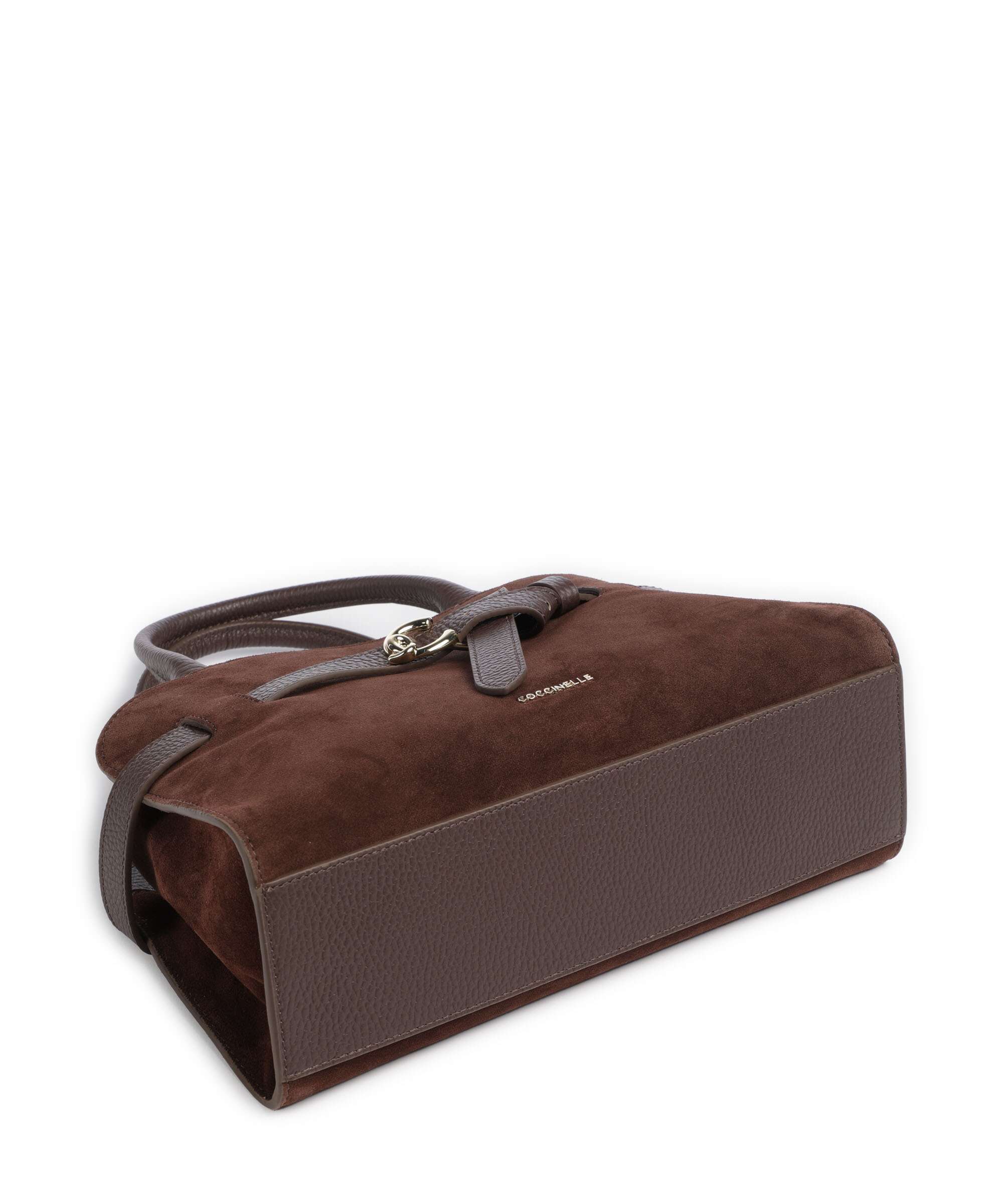 Coccinelle Sabine Suede Handbag brunette