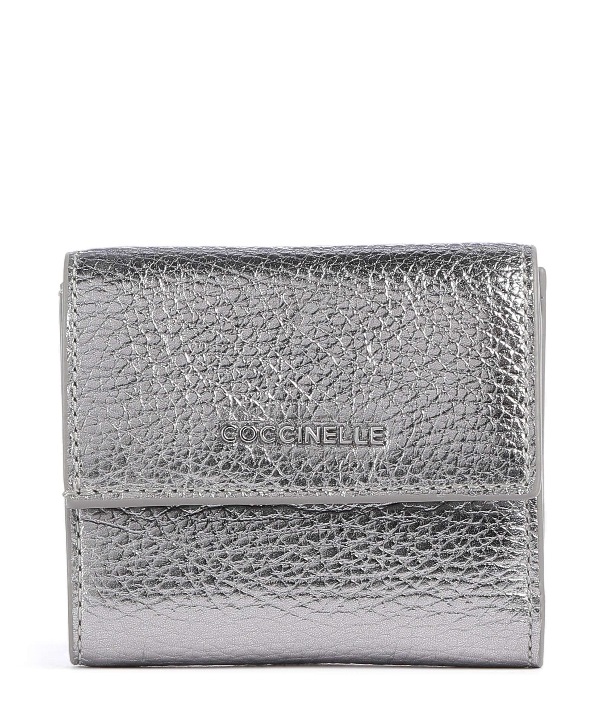 Coccinelle Metallic Soft RFID Wallet steel