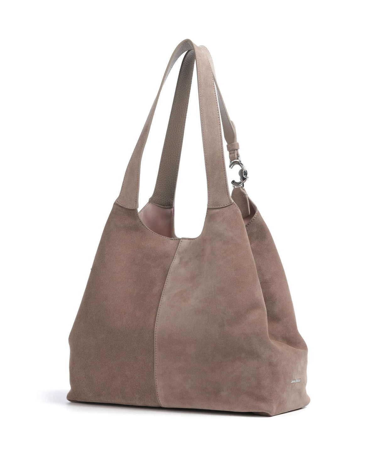 Coccinelle C-Easy Suede Hobo bag warm taupe