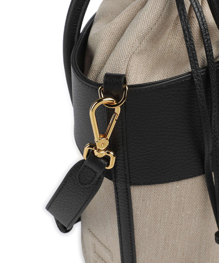 Coccinelle Myrtha Canvas Bucket bag natural/noir